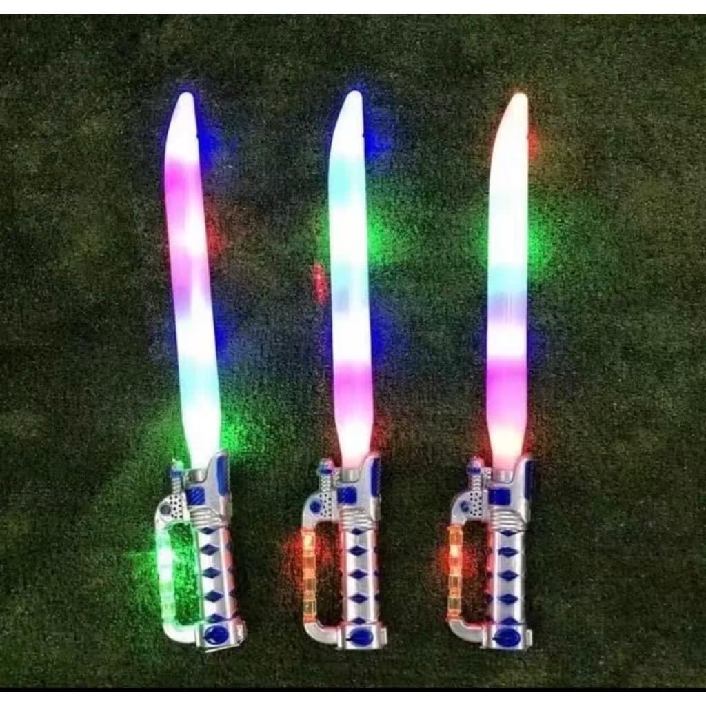 Espada de Brinquedo C/ Som E Luz Laser 53Cm Dia Das Crianças