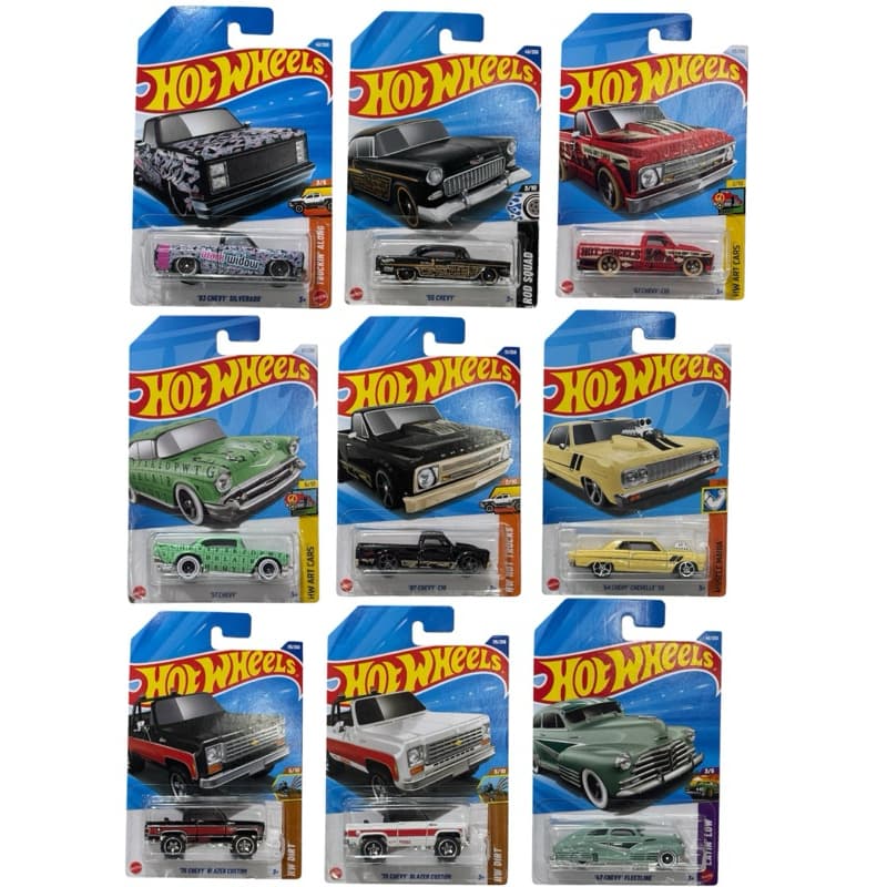 Carrinho Hot Wheels Chevy Silverado / Hot Wheels Chevy C10 / Hot Wheels Chevy Blazer / Hot Wheels Chevy Chevelle