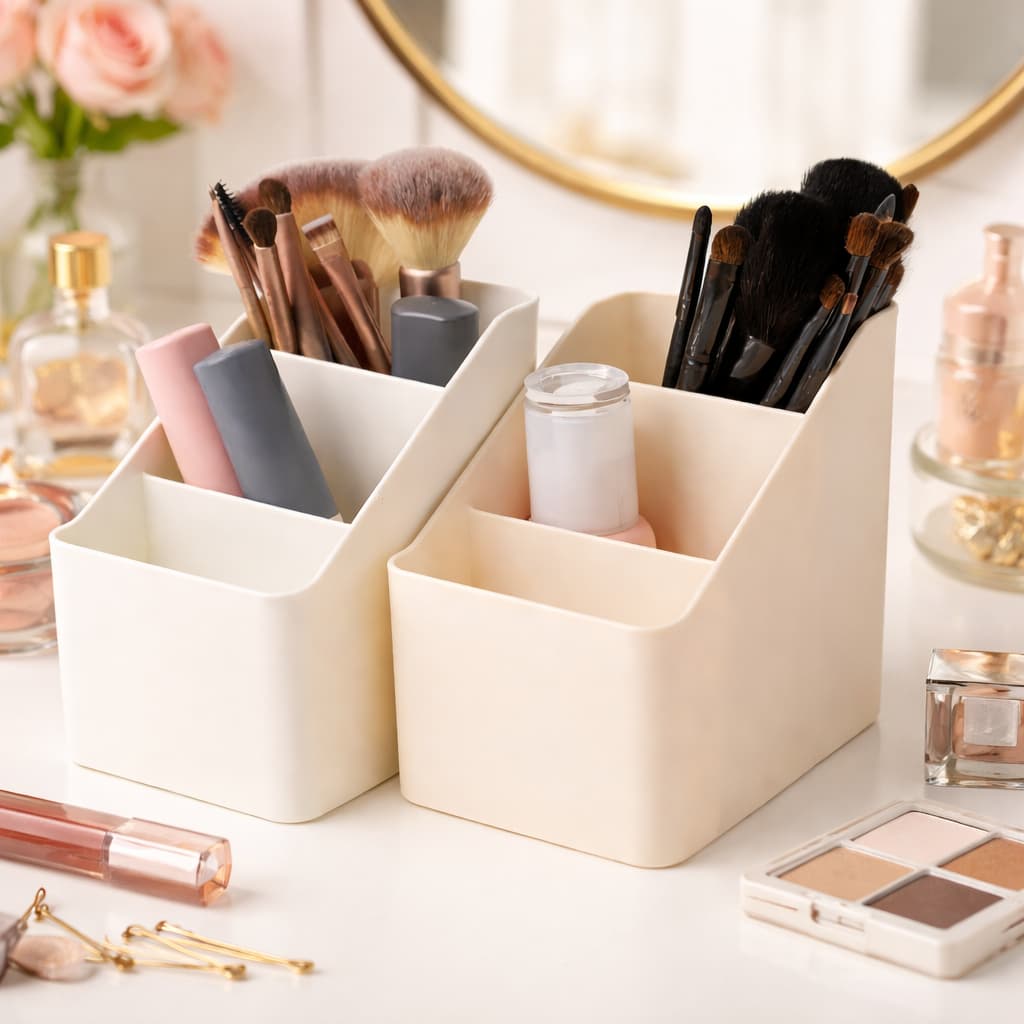 Organizador Multiuso para Material Escolar Maquiagem Arte e Diversos Minimalista Simples Decoração