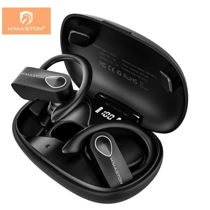 Fone Sem Fio Bluetooth 5.3 Wireless Com Led H'maston Rs-51
