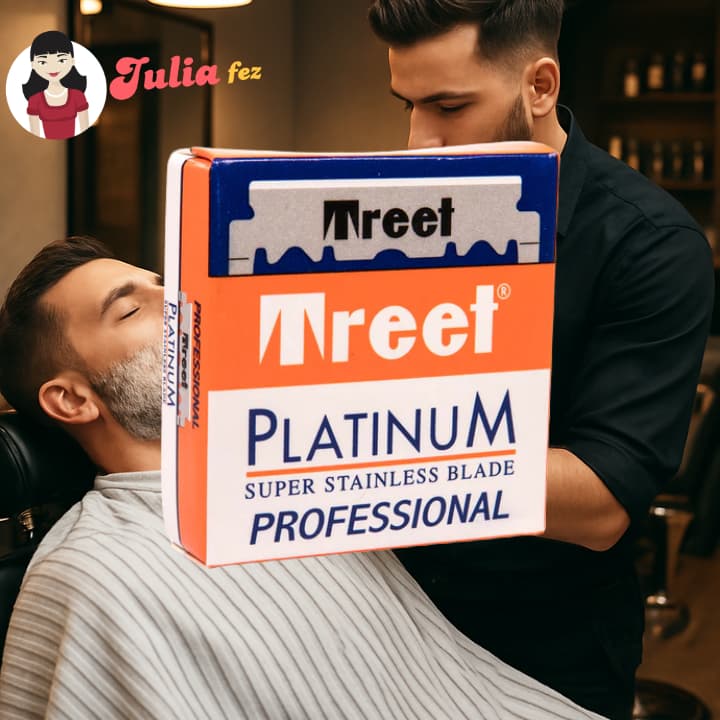 Lâminas Treet Platinum Super Inox Profissional 100 Peças Original - Meia lâminas (borda unica)