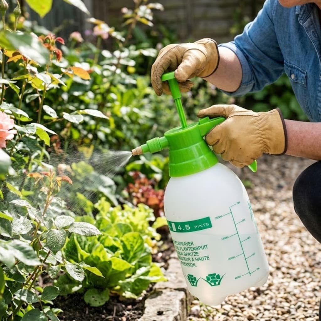 Pulverizador Pressão 2 Litros Manual Leve Profissional Jardim Hortas Resistente Compacto Ergonômico