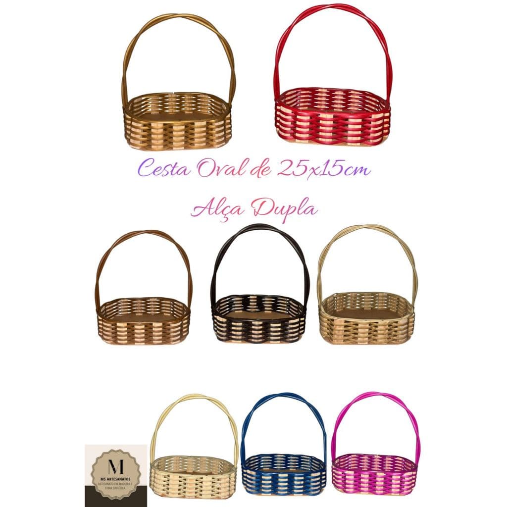 Kit 10 Cesta Fraldeira Oval 25x15x6cm , Presentes, Lembrancinhas, Organização
