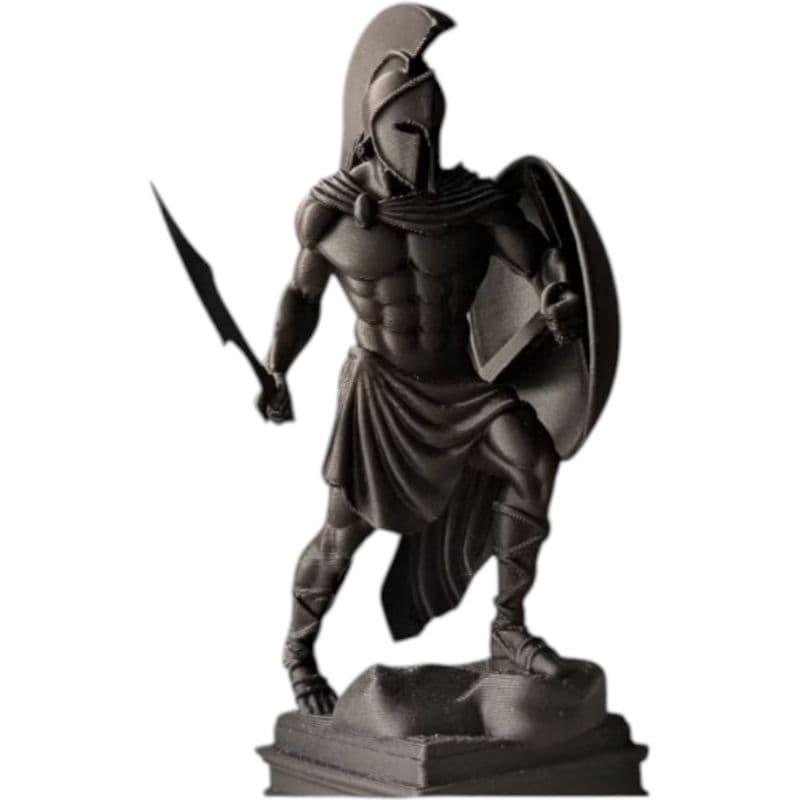 Estátua Guerreiro Espartano Épico 3D – Leônidas / 300 Colecionável Premium