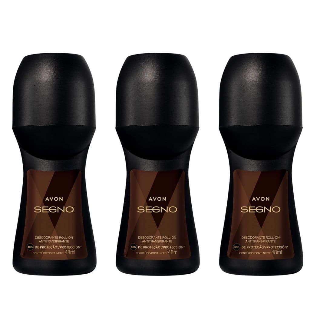 Roll On Avon Segno (48 ml) Kit com 3/5/9 unidades- PRODUTO ORIGINAL