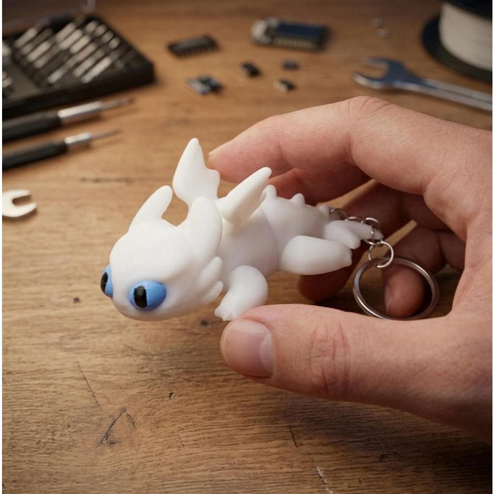Chaveiro Dragão Articulado em Impressão 3D. Acessório, aniversário, lembrancinhas, coleção.