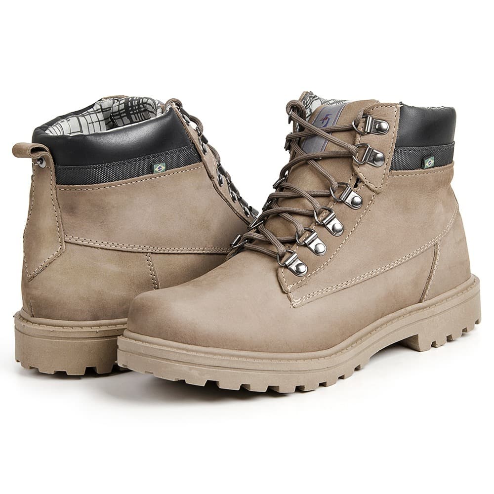 Bota Coturno Masculino De sintetico Premium Tratorada Reforcada Robusta Solado Emborrachado Moda Inverno Confortavel top