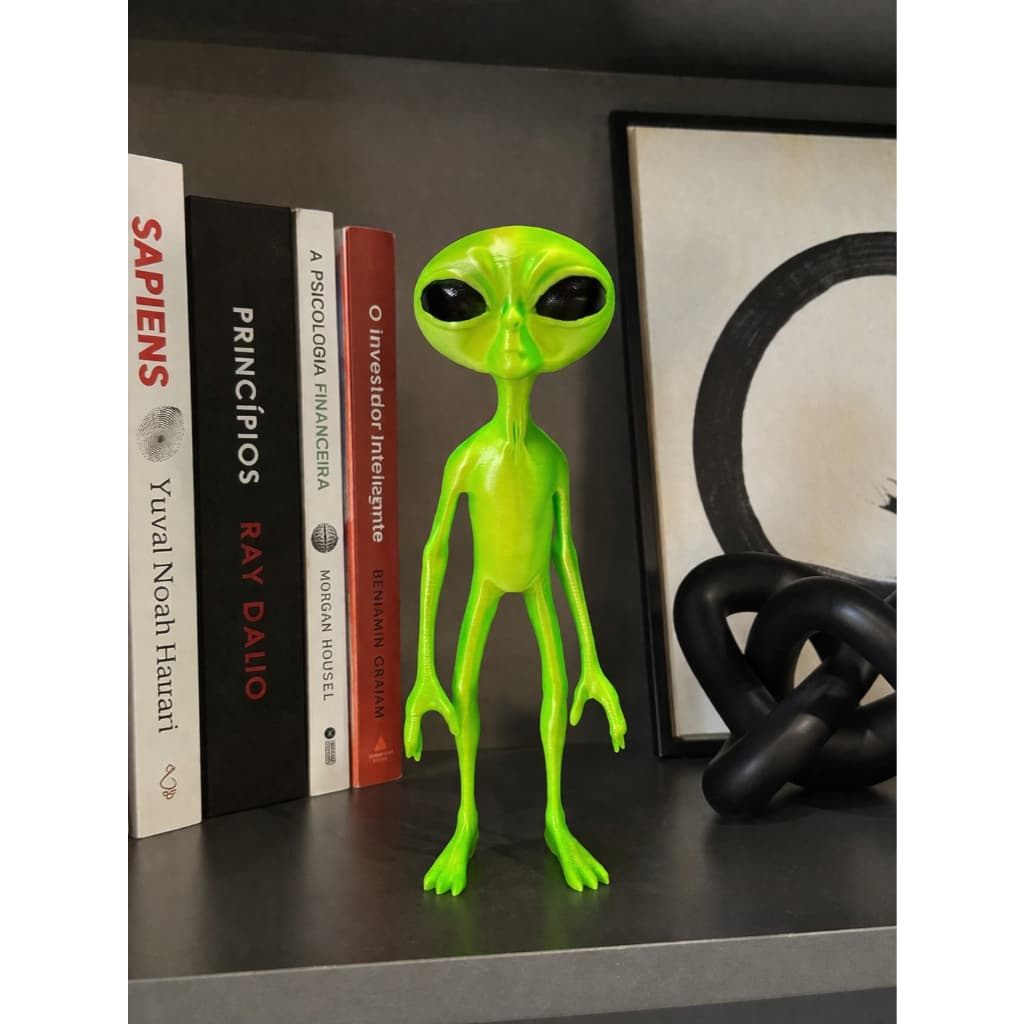 ET Alienígena Alien 3D Material premium 17cm Decoração Boneco Extraterestre
