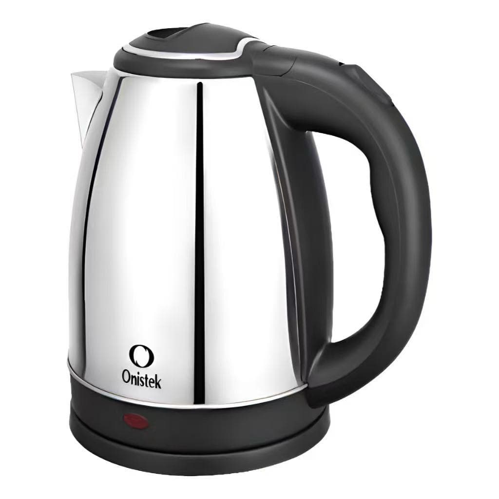 Chaleira Jarra Elétrica 110V Aço Inox Onistek E Vidro Transparente 1.8L