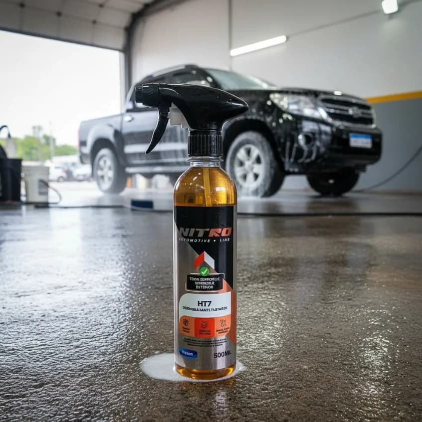 Desengraxante Flotador Nitro HT7 500ml Limpeza Automotiva Multiuso Interior e Exteriorior