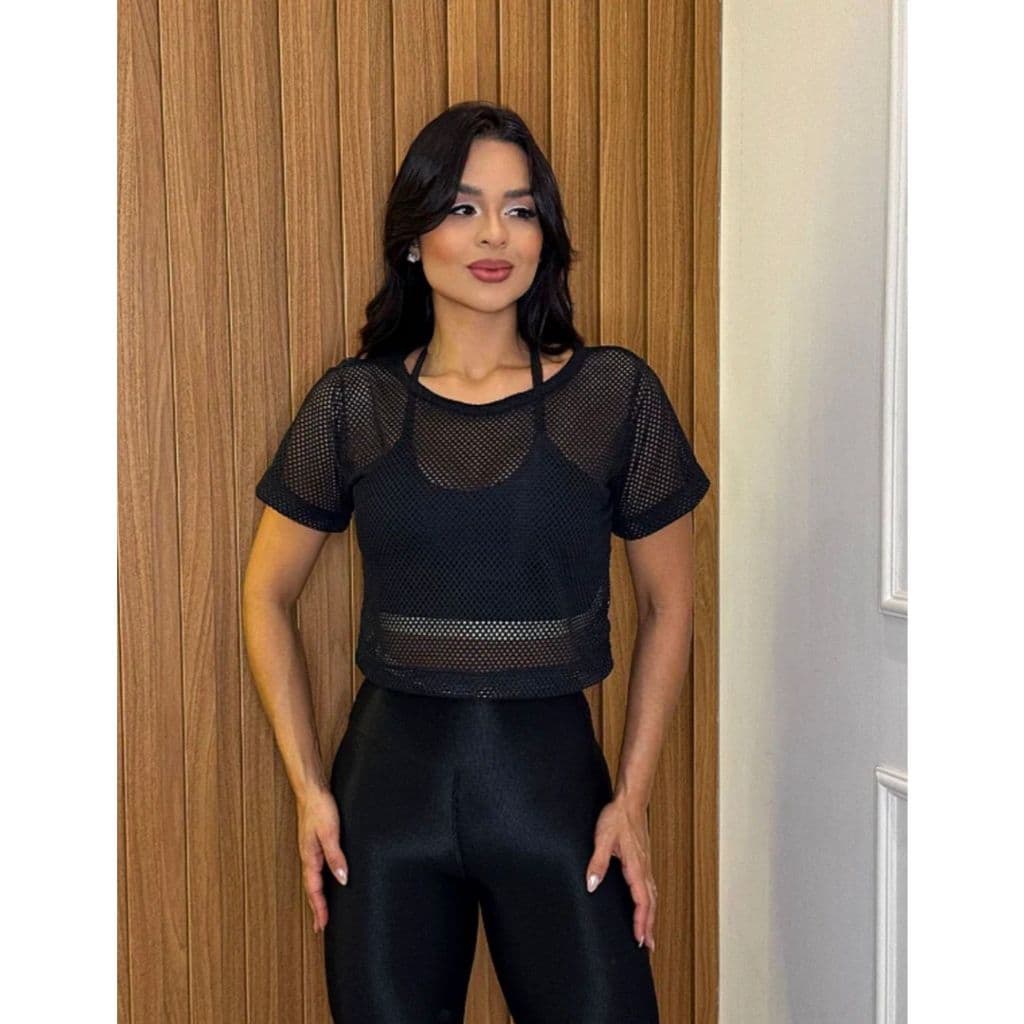Cropped Aura Pulse blusinha camiseta feminina