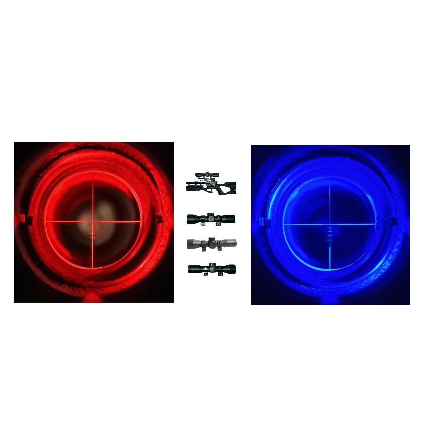 Mini Telescópica EK 4x32 Génerica Vermelha e Azul