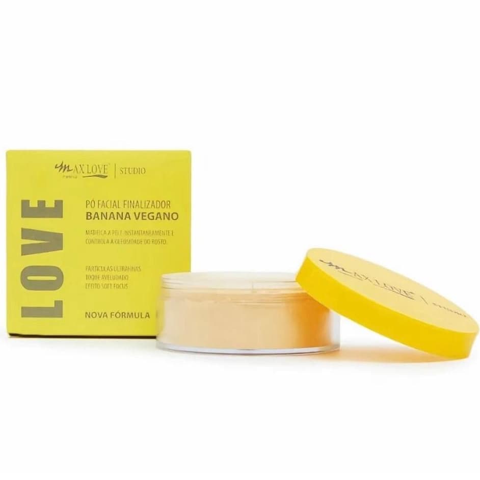 Pó Facial Finalizador Banana Vegano - Max Love