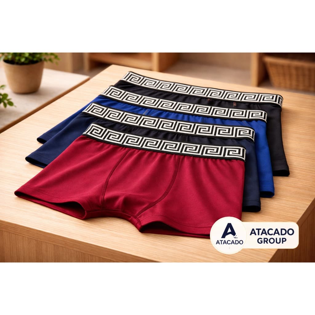 kit 5 Cuecas Boxer Masculino MICROFIBRA Linha Prêmium