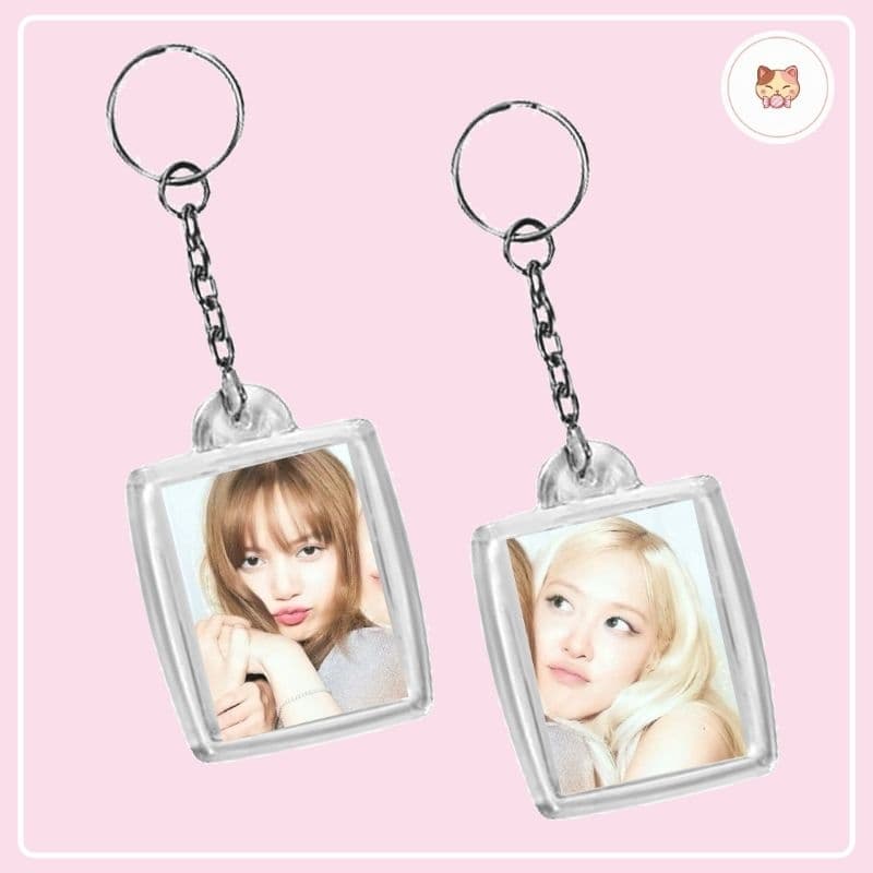 Kit 2 chaveiros Lisa e Rose BLACKPINK k-pop para amigas