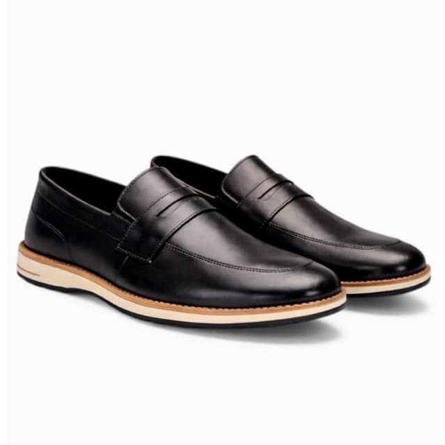 Sapato Casual Masculino Couro Legítimo Confortável Social Oxford Trabalho Antiderrapante Premium