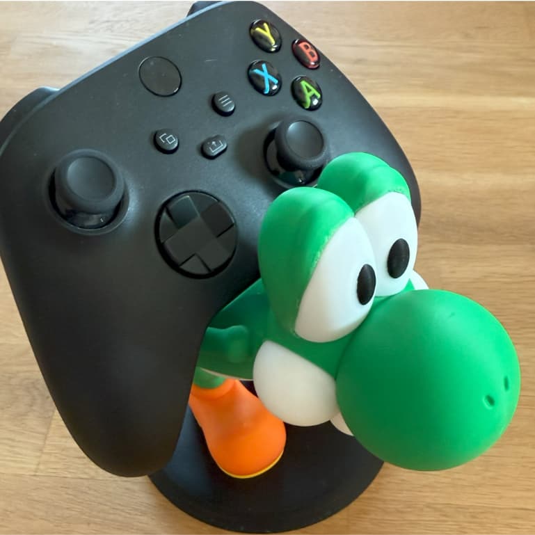 Suporte de Controle Yoshi – Base para Xbox/PS/Switch – Organizador Gamer Impresso em 3D – Decoração