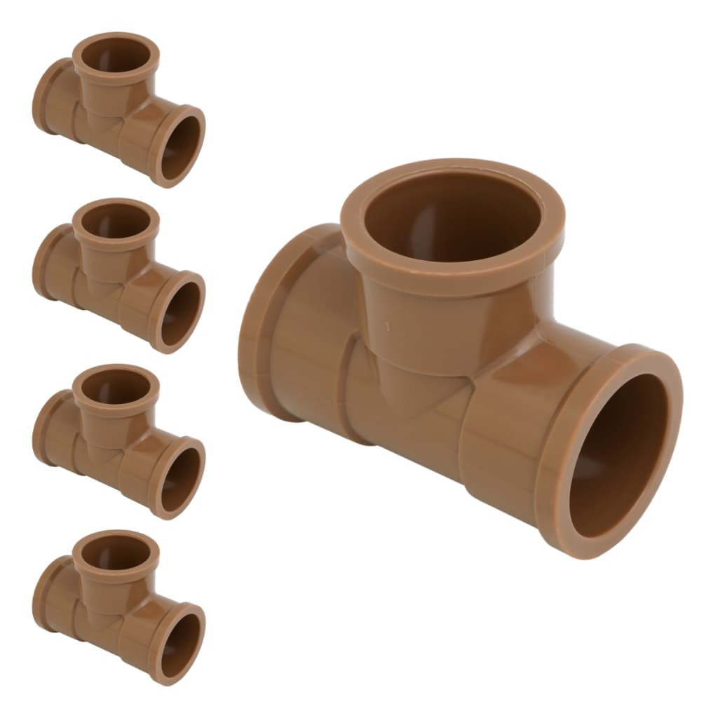 Kit 5 Te Soldável 25mm 3/4 Polegada Pvc Krona Água Fria