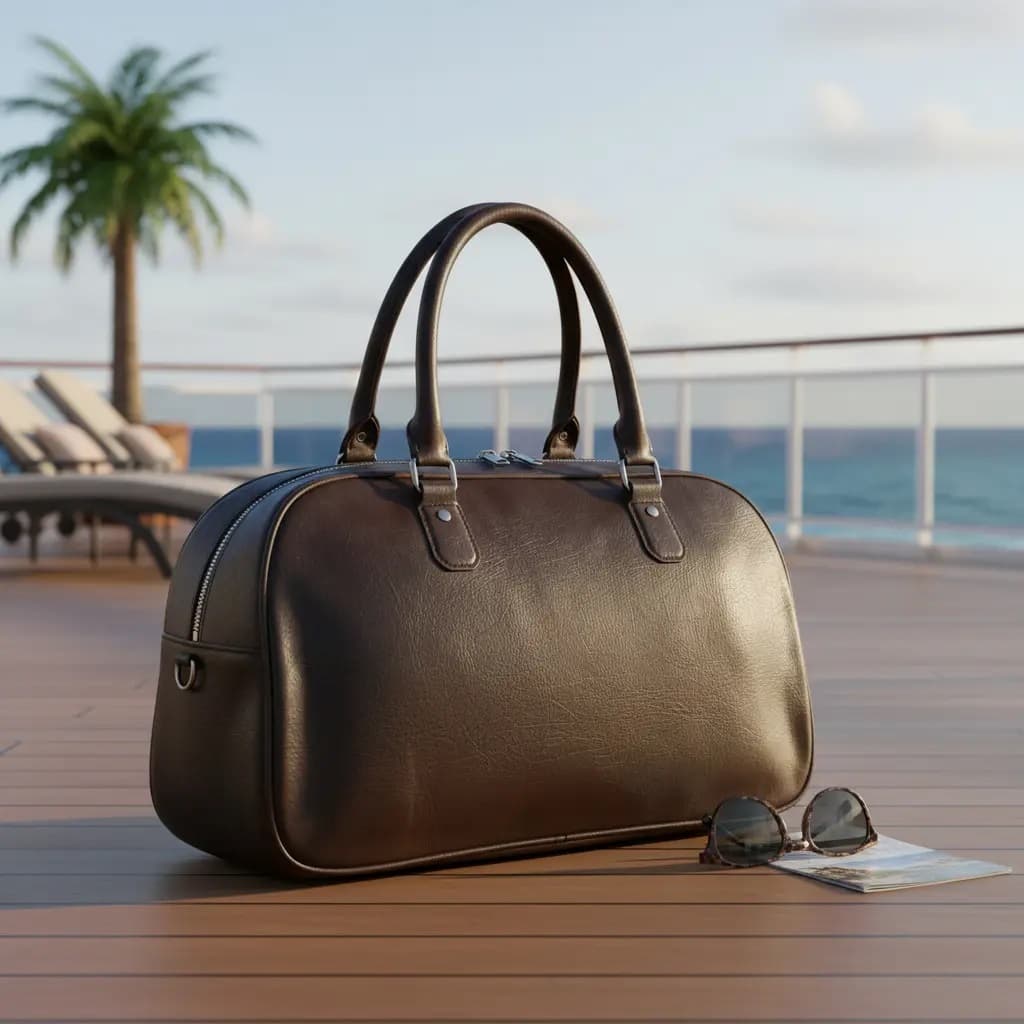 Bolsa Mala De Mão Mediana Para Viagem Passeio Couro Sintétic