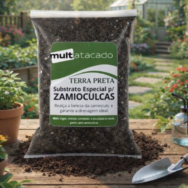 Terra Vegetal Orgânica Adubada com Húmus até 10KG