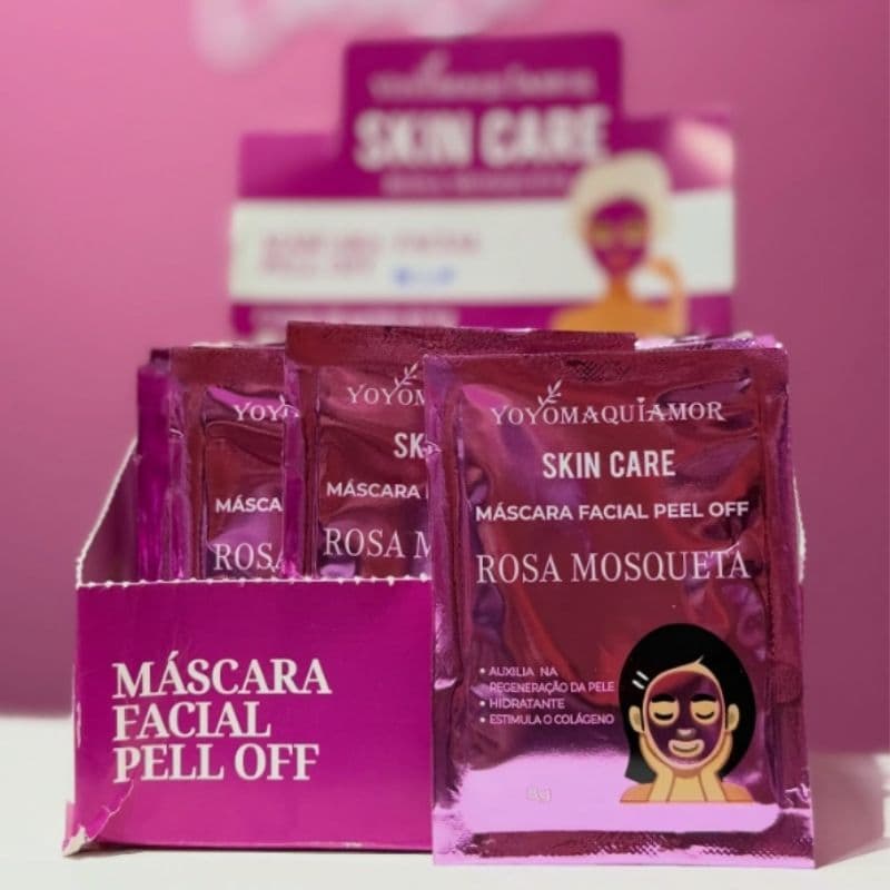 Mascara Facial Peel Off Rosa Mosqueta Skin Care I Anti-idade Todo Tipo De Pele