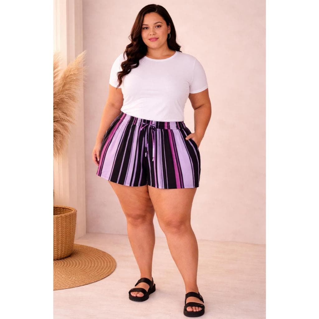 Shorts Feminino Plus Size Lançamento 2026