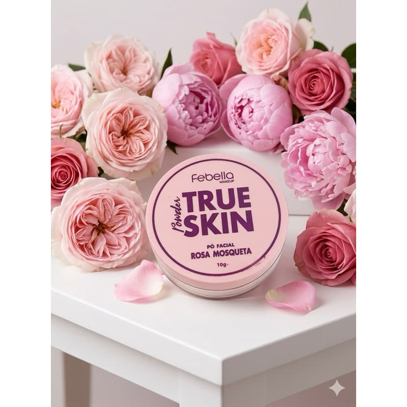 Pó solto Facial Febella True Skin Rosa mosqueta