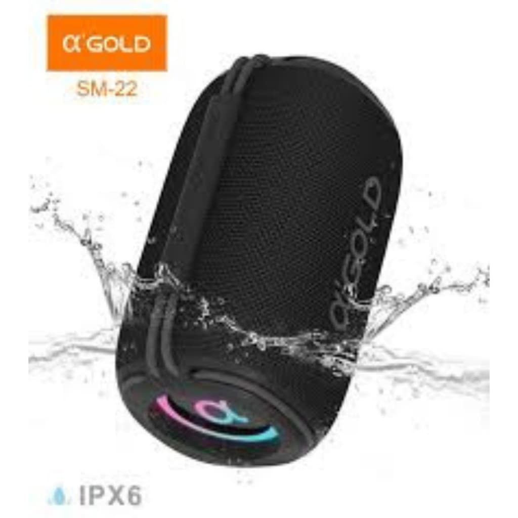 Caixa de Som Bluetooth Portátil A Gold SM-22 20W TWS IPX6 Sem Fio Estéreo