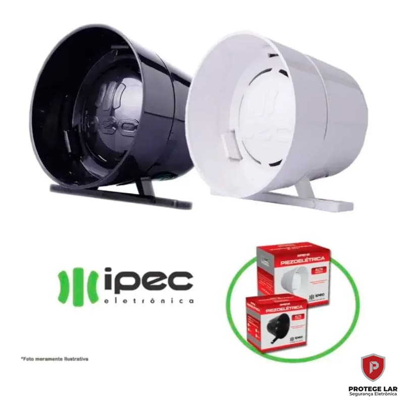 Sirene Piezoelétrica Ipec de Alta Potência - 116dB (Original)