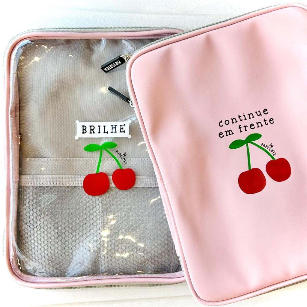 Pasta Case iPad Macbook Air 13” 14” Tablet com Bolsos - M e G Papelote