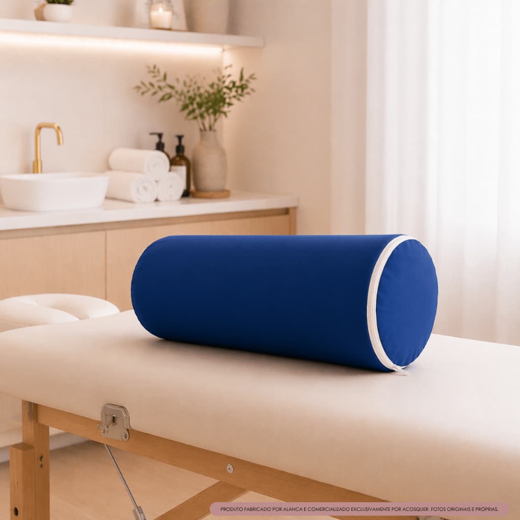 Rolo posicionador ortopédico 20cm x 50cm fisioterapia exercício massagem + capa removível
