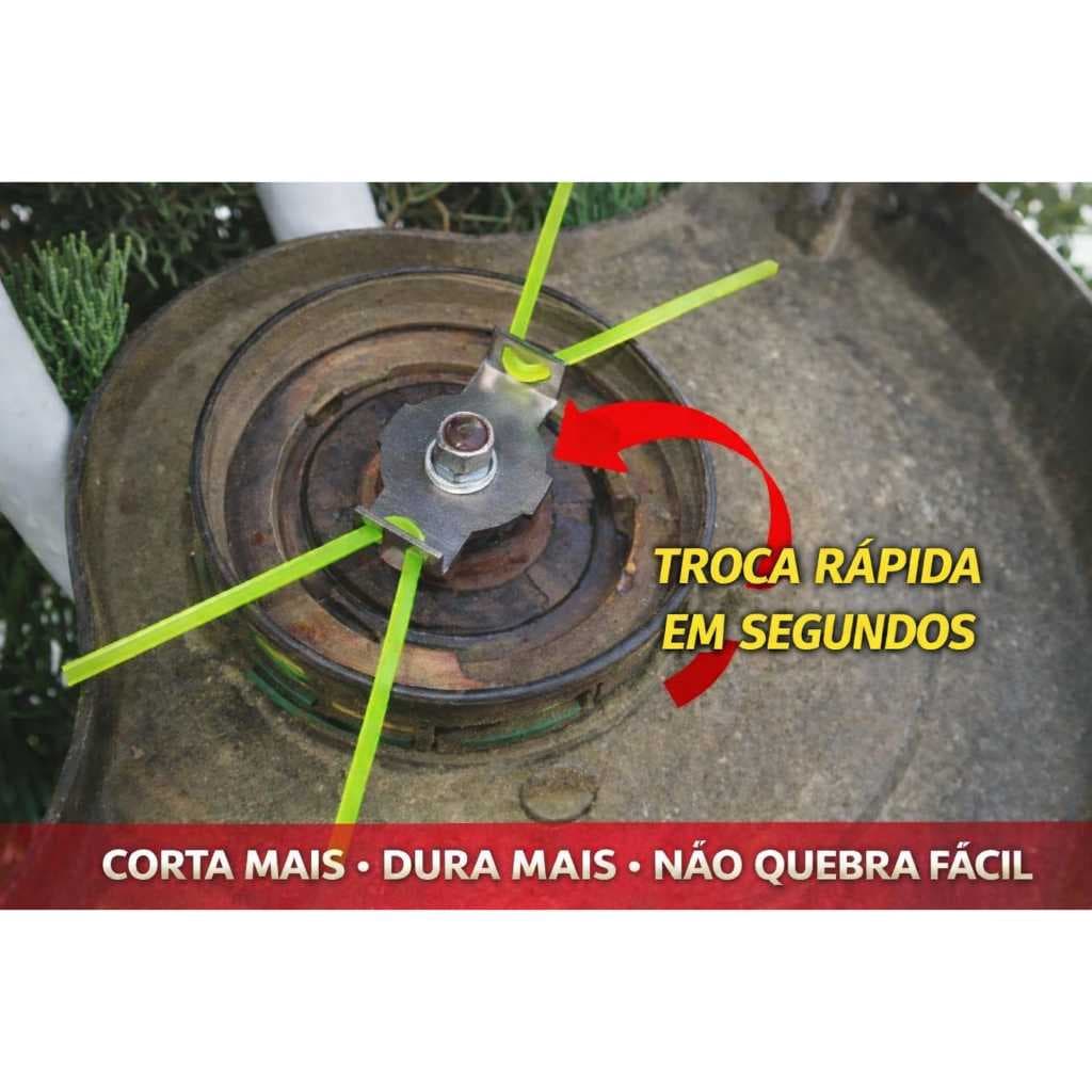 Cabeçote Aparador De Grama Para Roçadeira Elétrica - carretel nylon