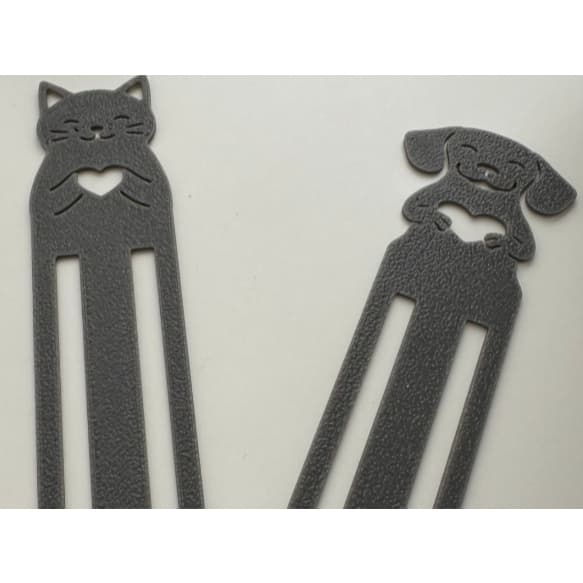 Kit Marcador de Página Gato Cachorro Livro Bíblia Planner Escolar Presente Fofo Criativo 3D