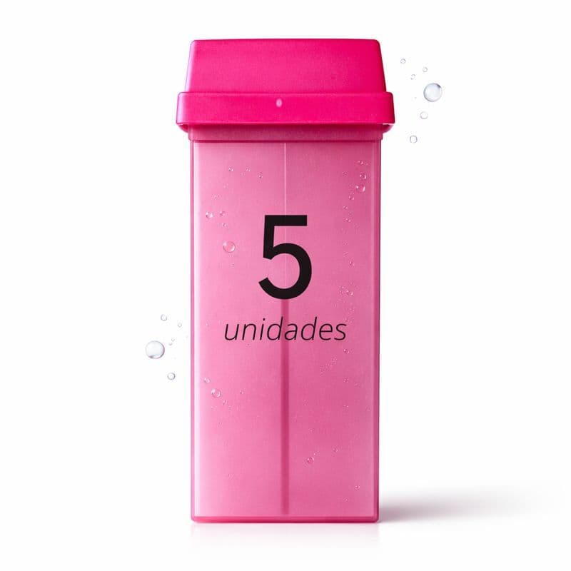5 Refil de Cera Vazio Roll On Para Envazar Cera Depilatória Hidrossolúvel D'peel ou hydrocera