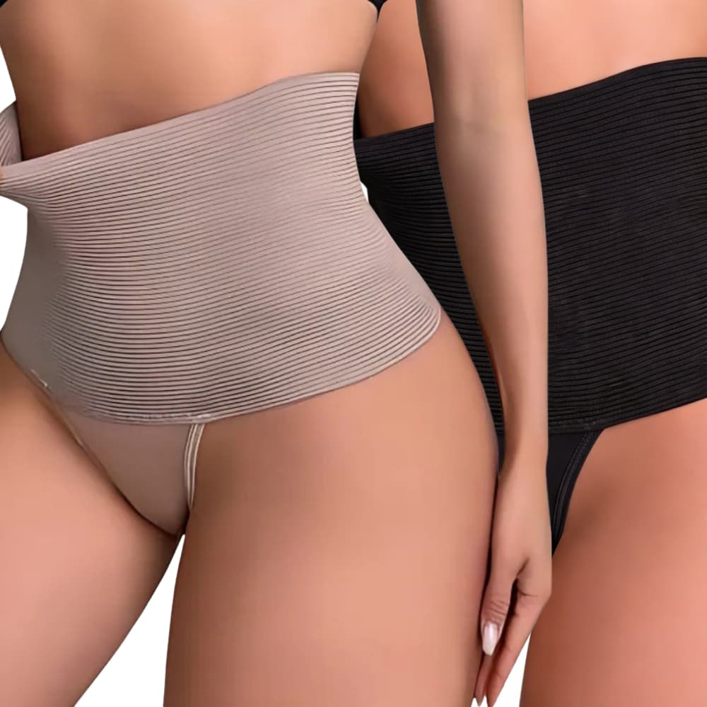 Kit 1 à 2 Cinta Modeladora Zero Barriga Alta Compressão para Emagrecimento e Melhore de Postura