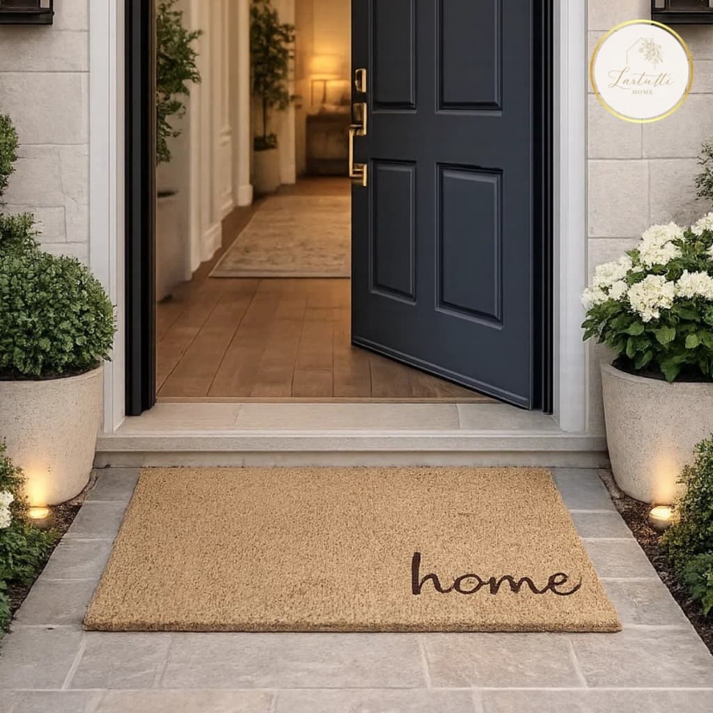 Tapete Home Bege Premium Antiderrapante Decorativo