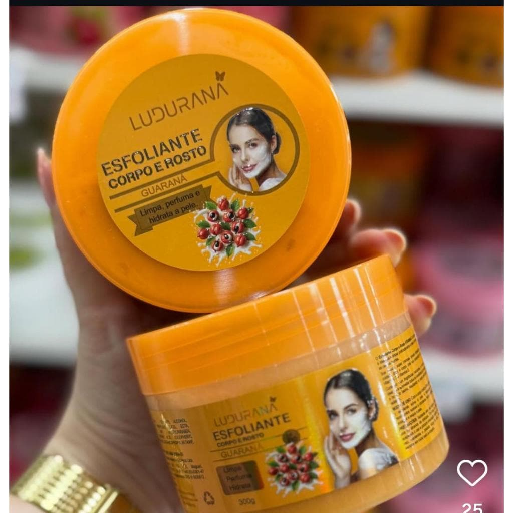 Esfoliante Corpo e Rosto LUDURANA GUARANÁ  300G