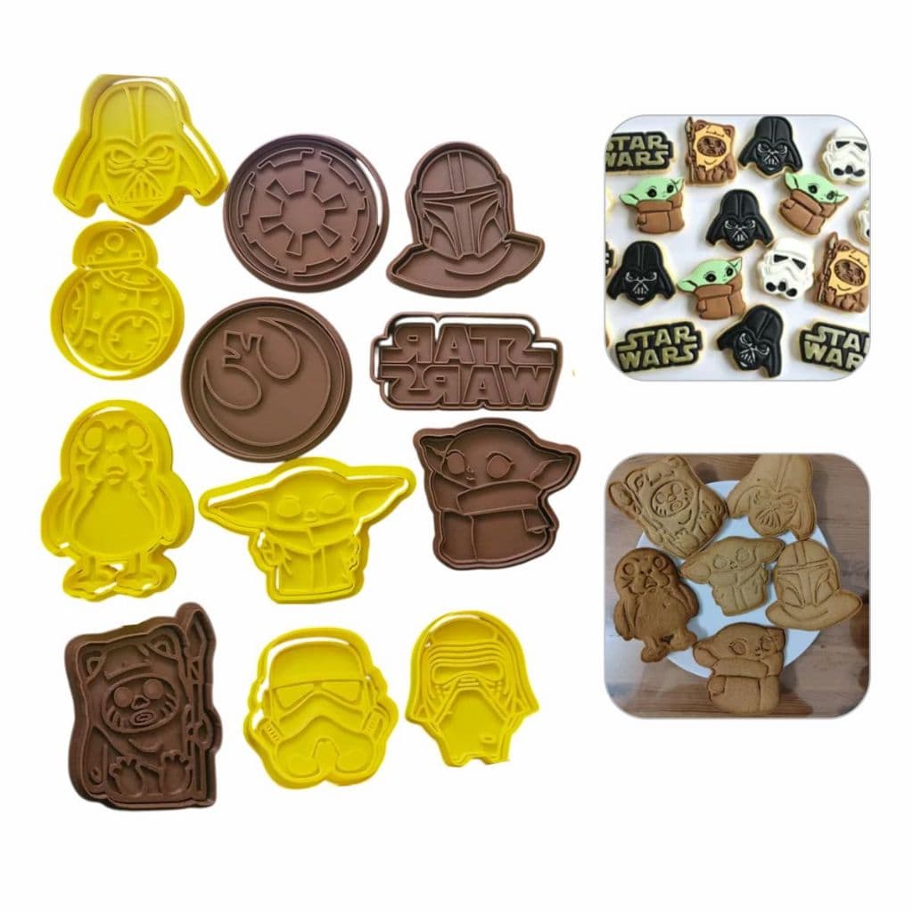 Kit de Cortadores e Carimbos de Biscoito Star Wars