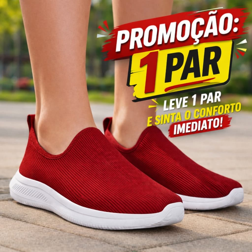 Não Perca Tênis Feminino Slip-On Meia Confortável Academia Casual 34 ao 39