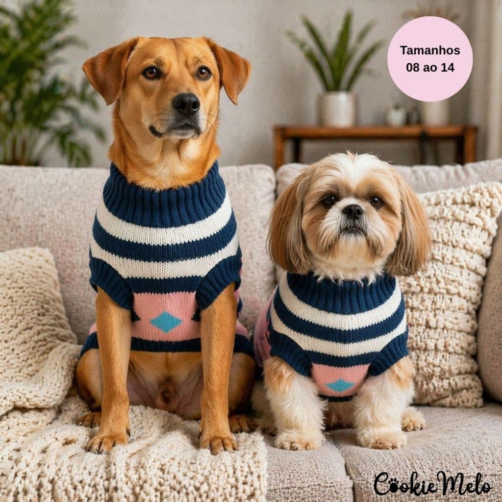 Roupa Pet Cachorro Gato Grande Porte Pequeno Medio e Grande Agasalho Quentinho Para Frio