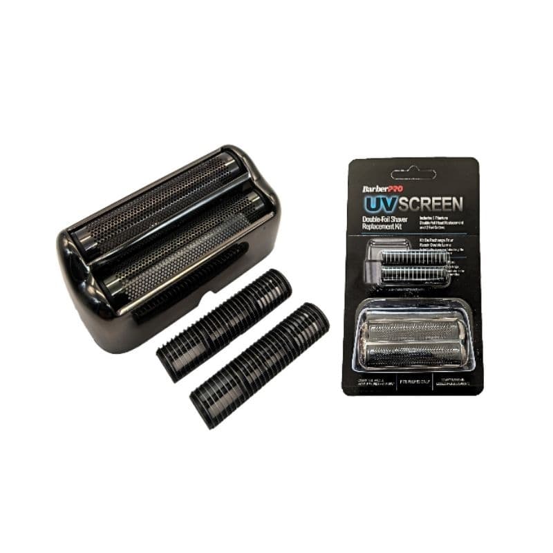 Refil de Substituição Para Shaver Babyliss UV Pro Foil Double Completo Cabeça Com Telas + Lâminas