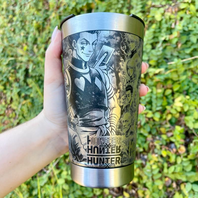 Copo Térmico HUNTER X HUNTER 473ml – Gravação 360° a Laser com Acabamento Sofisticado em Aço Inox