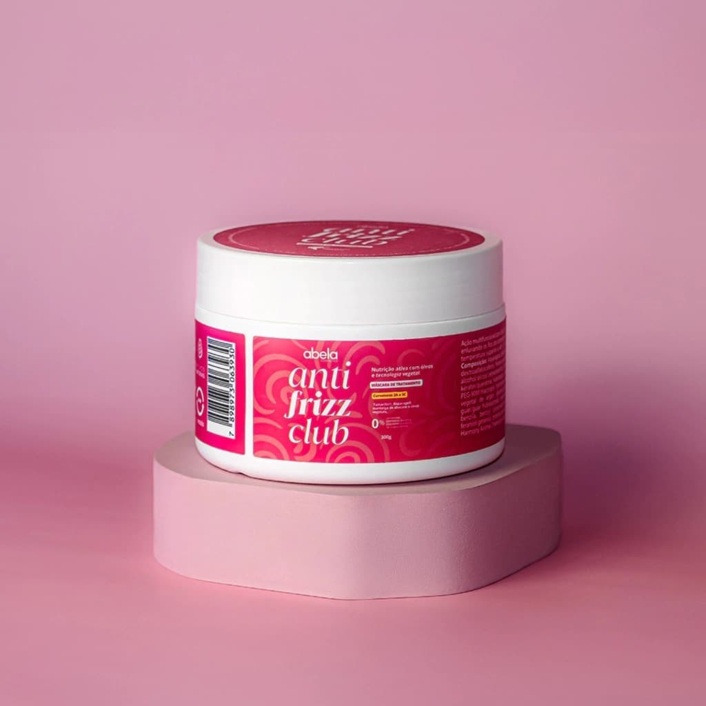 Máscara de tratamento Anti Frizz Club 300g - Abela