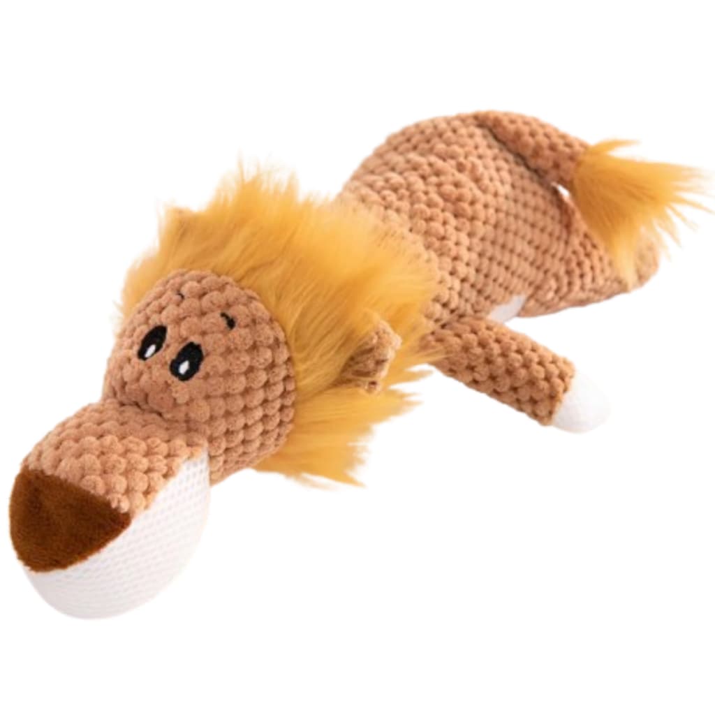 Brinquedo de Pelúcia Safari Interativo para Pets 100 % POLIÉSTER – Animais Diversos