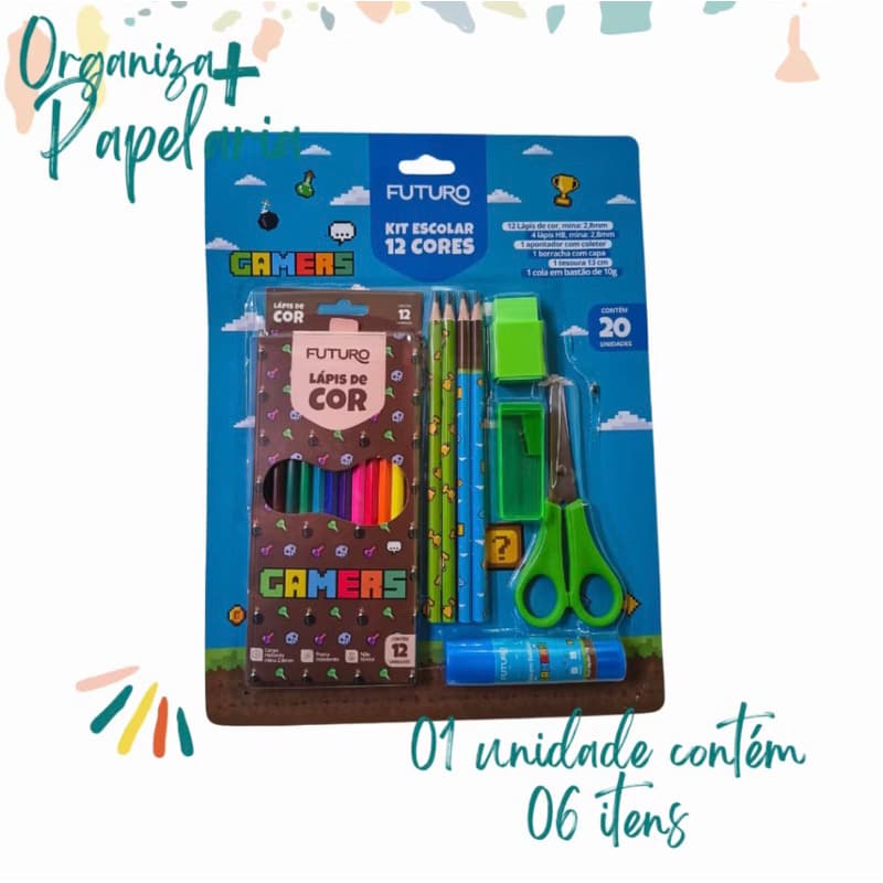 kit 12 Cores Estojo completo Escolha o Modelo