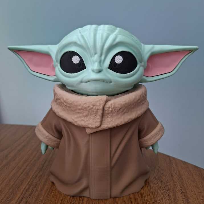 Grogu (Baby Yoda), miniatura em Impressão 3D – Colecionável Decorativo 💚✨