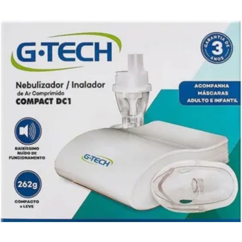 INALADOR PORTÁTIL G-Tech NEBULIZADOR SILENCIOSO | RECARREGÁVEL USB | DROGARIA SOLFAR