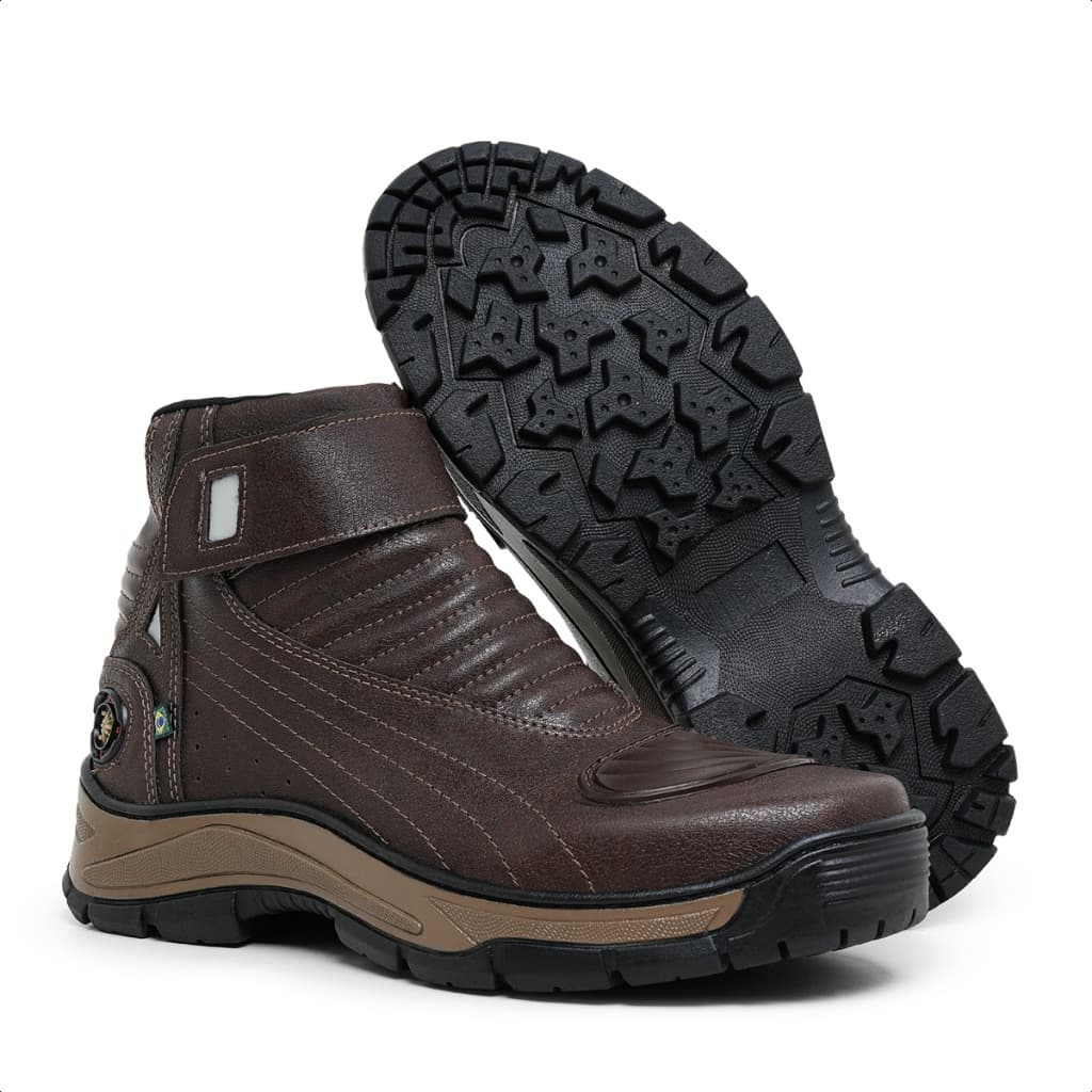 Bota Masculina Coturno Masculino Zíper Motociclista Marotto