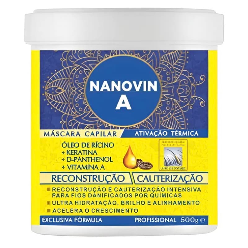Nanovin A Máscara Capilar Ativação Térmica 500g