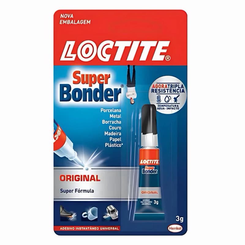 Cola Super Bonder Loctite 3g Original Adesivo instantâneo